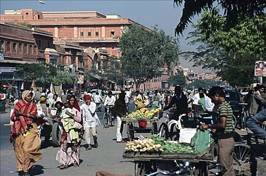 印度,拉贾斯坦邦,斋浦尔,街景