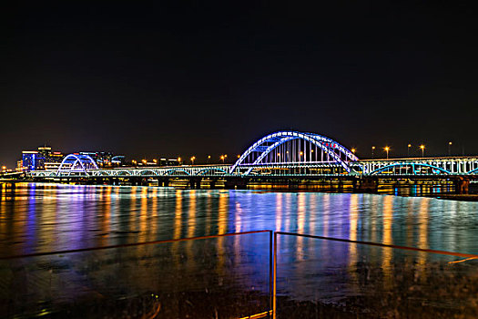 杭州钱塘江四桥复兴大桥夜景