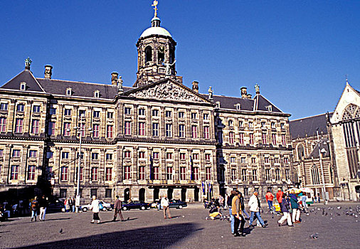 欧洲,荷兰,阿姆斯特丹,皇宫
