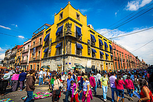 街边市场,墨西哥城,墨西哥
