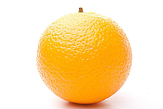 一个,橘子,白色背景
