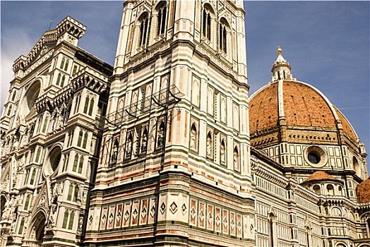 钟楼,圆顶,大教堂,佛罗伦萨,意大利