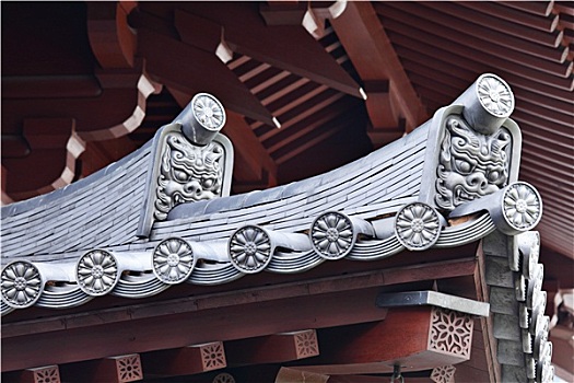 屋顶,檐,日本寺庙