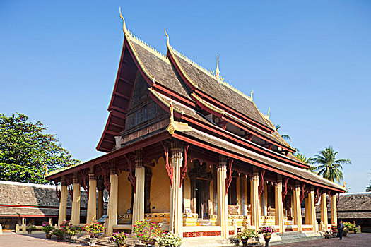 建筑,佛教寺庙,万象,老挝