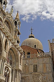 大教堂,圣马可教堂,威尼斯,意大利,欧洲