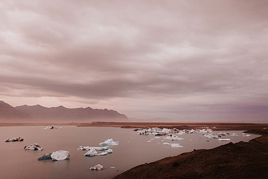 结冰,泻湖,冰岛