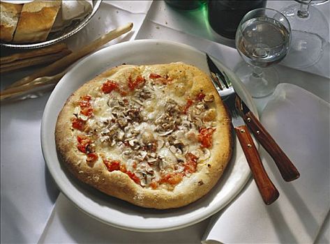 比萨饼,真菌类,蘑菇,意大利