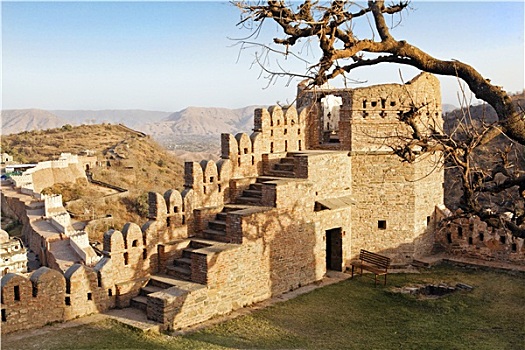 遗址,堡垒,拉贾斯坦邦,印度