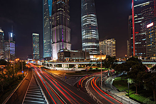 上海徐家汇夜景