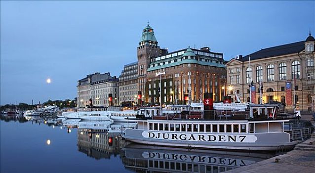 夏天,早晨,斯德哥尔摩,瑞典
