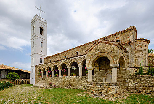 教堂,东正教,寺院,阿尔巴尼亚,欧洲