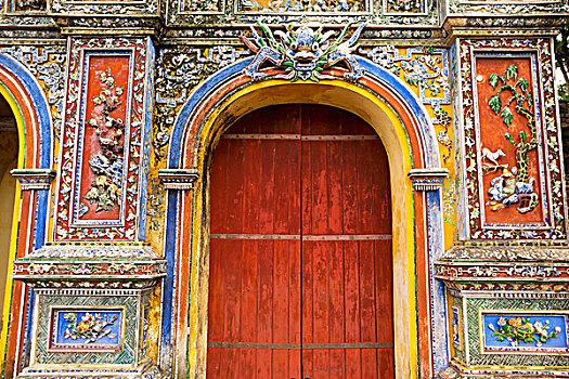 大门,皇家,城堡,色调,越南