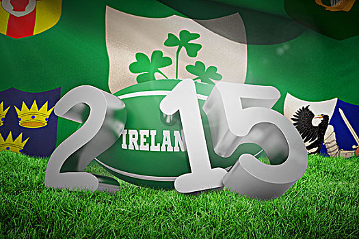 合成效果,图像,爱尔兰,橄榄球,信息,特写,旗帜,百年,标识