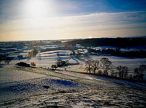 冬季风景,米斯郡,爱尔兰