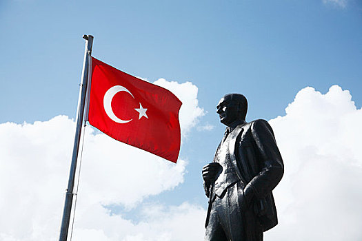土耳其国旗,雕塑