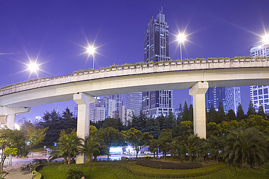 高架路,高速公路,道路,重慶,上海,中國