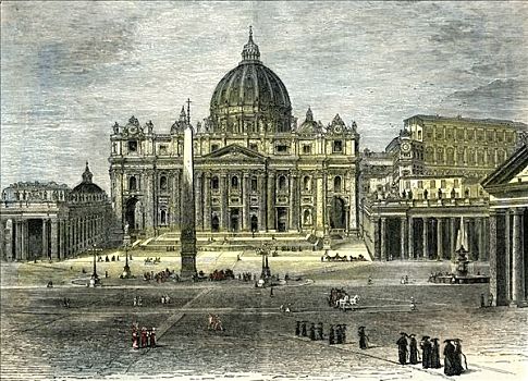 大教堂,梵蒂冈,罗马,意大利