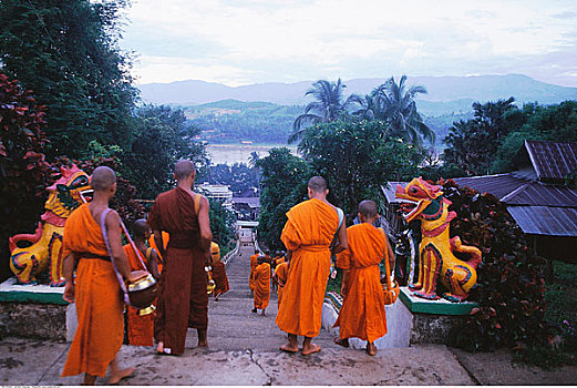 佛教,僧侣,老挝