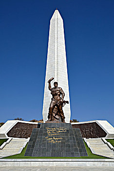 方尖塔,国家,英雄,英亩,战争纪念碑,纳米比亚共和国,靠近,温得和克,山,区域,纳米比亚,非洲