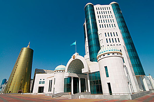 哈萨克斯坦,现代建筑,塔