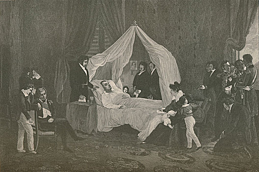 死亡,拿破仑一世,1896年,艺术家,狼