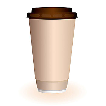 大,褐色,热,咖啡,茶,一次性用品,纸杯
