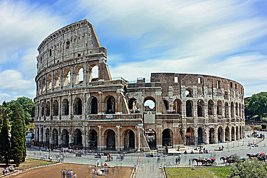罗马角斗场,长时间曝光,世界,地标,象征,罗马,意大利