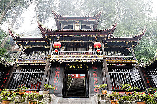 建筑,庙宇,四川,中国