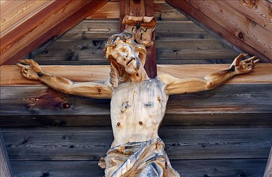 耶稣十字架,山,山脉,提洛尔,奥地利,欧洲