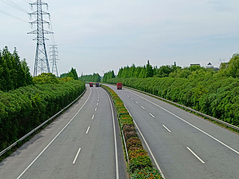 道路绿化,高速公路