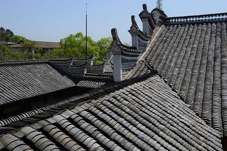 青瓦古建筑图片_青瓦古建筑高清图片_全景视觉