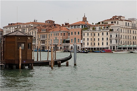 威尼斯,精致,老式,建筑,大运河
