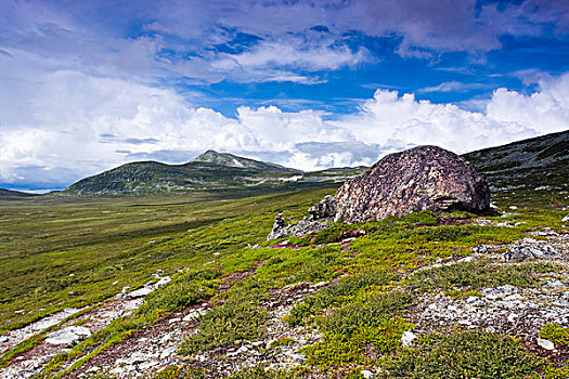 风景,顶峰,国家公园,挪威,斯堪的纳维亚,欧洲