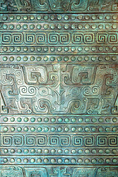 古代青铜鼎花纹纹饰