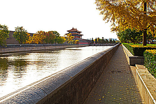 北京故宫的护城河