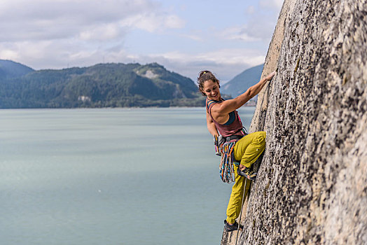 女人,攀岩,加拿大