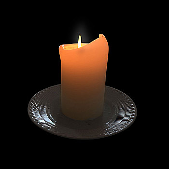 蜡烛,黑色背景