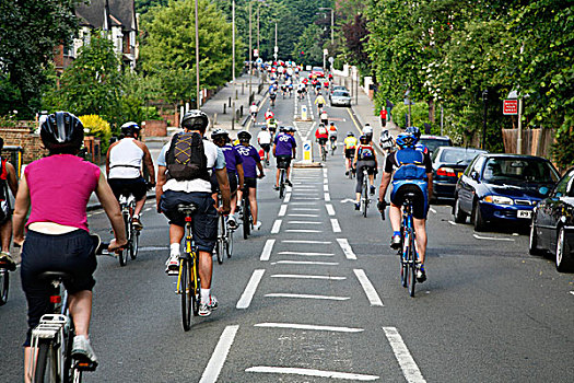 2006年,英国,心形,伦敦,布莱顿,骑自行车,道路