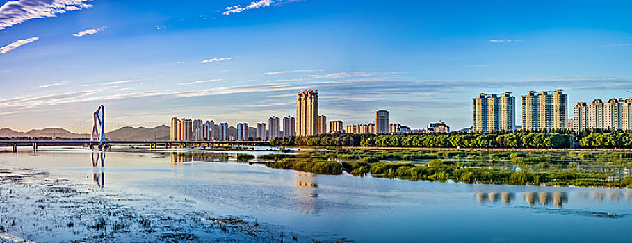 辽宁省锦州市凌河外滩建筑景观