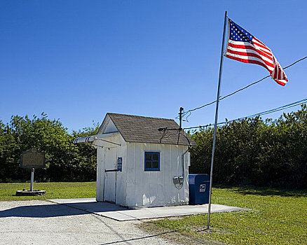 美国国旗,靠近,邮局,沼泽,国家,保存,佛罗里达,美国