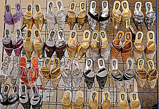 阿尔及利亚,市场,鞋