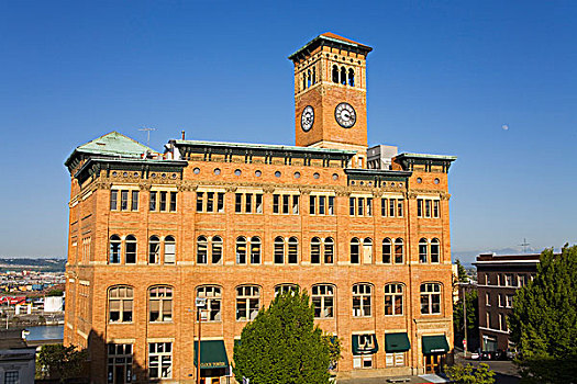 钟楼,建筑,老市政厅,塔科马,皮尔斯县,华盛顿,美国