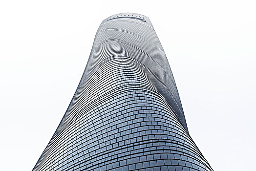 摩天大楼,城市,上海,仰视