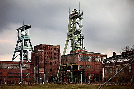 煤矿,矿,左边,塔,北莱茵-威斯特伐利亚,德国,欧洲
