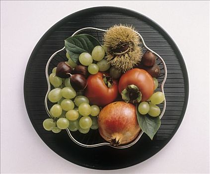什锦蔬菜,水果,坚果