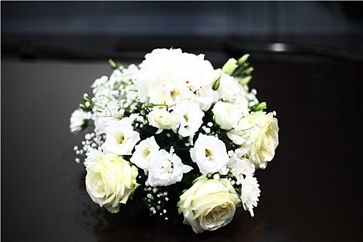 白色,玫瑰,花束
