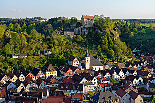 城堡,弗兰哥尼阶,瑞士,上弗兰科尼亚,巴伐利亚,德国,欧洲