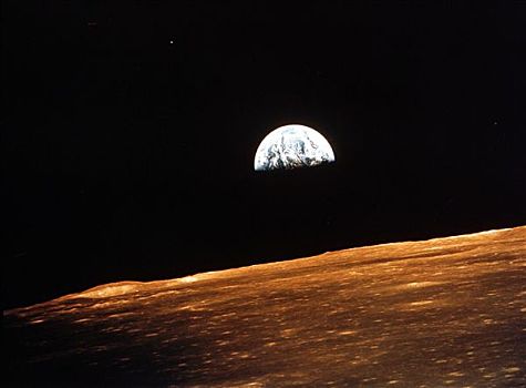 地球,阿波罗10号,轨道运行,月亮,艺术家,未知