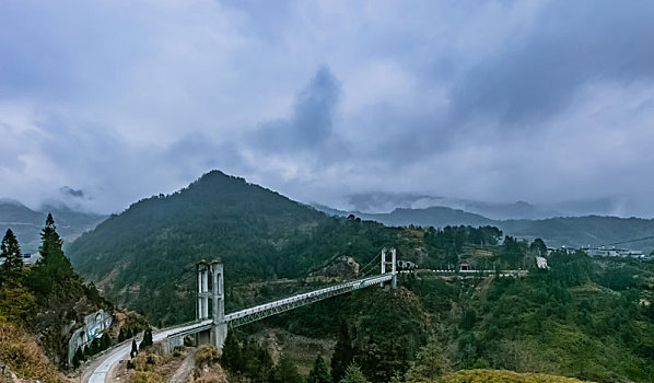 福建省寿宁县斜拉索芹洋大桥建筑景观