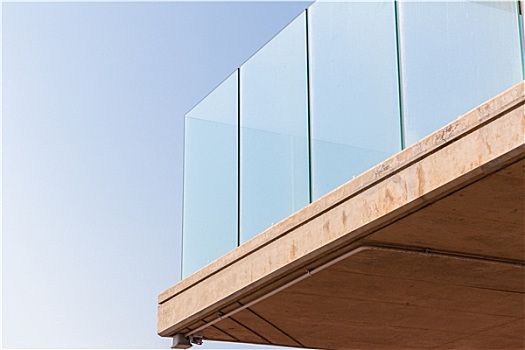 建筑,角,水泥,玻璃